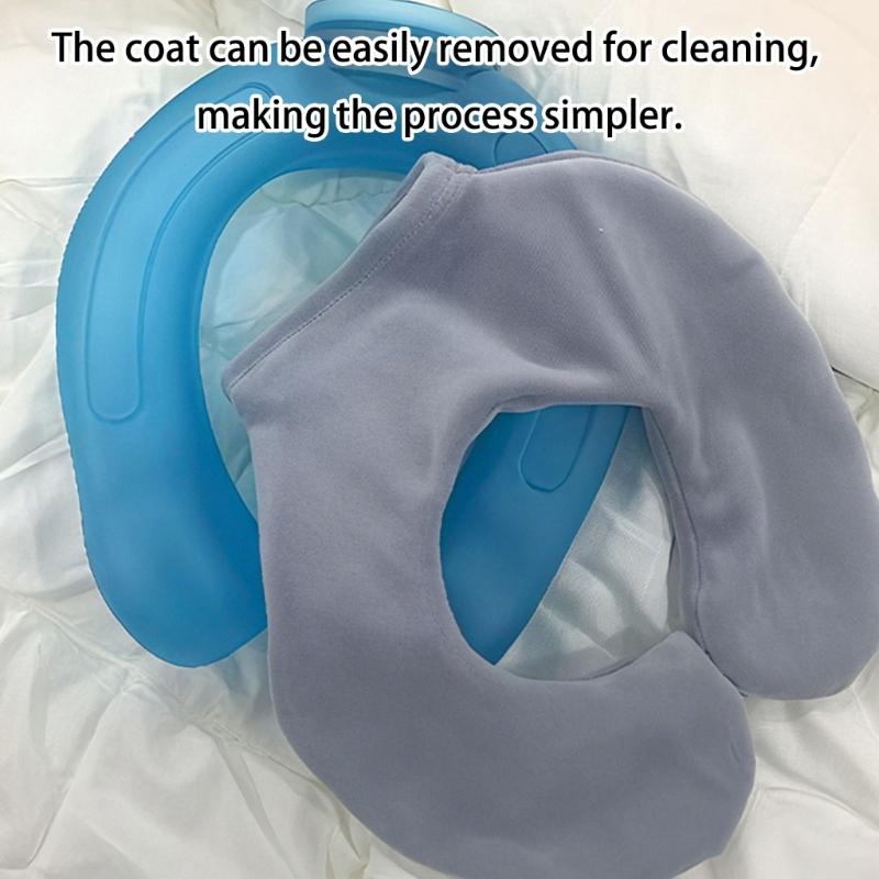 Two Purpose Hot Cold Pack Featuring U Shape Opening And Body Contouring Design For Shoulder Comfort