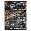 B97A-Wire Twister Tool W/H 1/4" Hex Shank 2X 9+ 2X 11 For Drill Electric Wire Twisting Tool For Fence Repair Rebar Tying