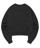 RETRIEVER CLUB Heart Crop Crewneck [Pigment Black]