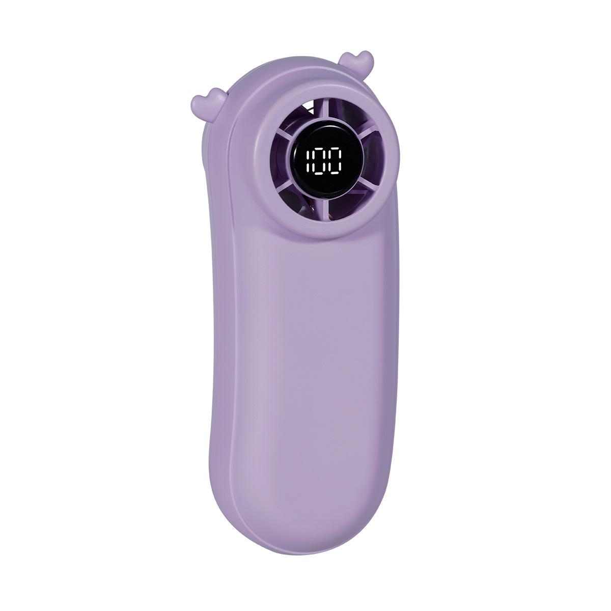 

S3 Mini Handheld Fan with Dopamine Colors and Digital Display 4*5.8*12 cm светло-фиолетовый