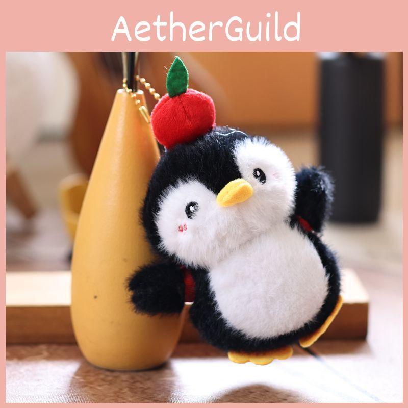 Fruit Dress Penguin Up Plush Toy Cartoon Keychain Backpack Pendant Holiday Gift