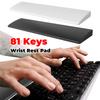 81 Keys Gaming Keyboard Wrist Rest Pad Ergonometric Soft Memory Foam Hand Support Anti-Slip Rubber Stable Base for Gaming Work