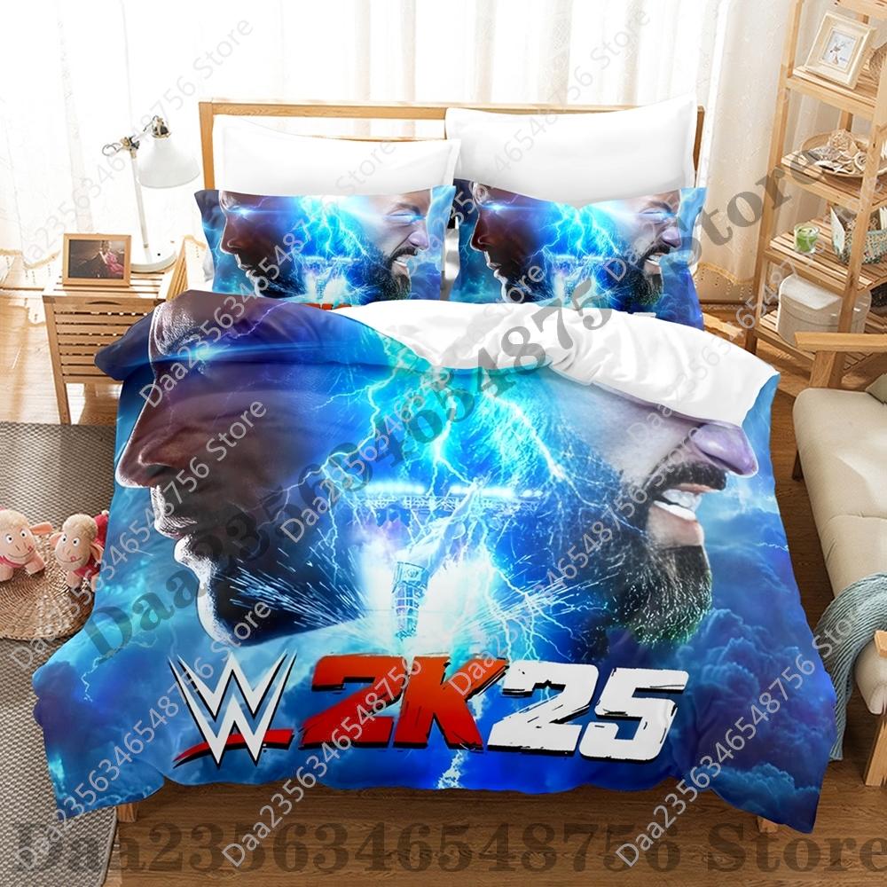 Comforter Lightning Jey Uso Bedding Set Single Twin Full Queen King Size Bed Set Adult Bedroom s Wwe 2K25 Bed