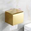 Stainless Steel Tissue Holder Waterproof Non-punching Square Pumping Box Roll Box Toilet Paper Holder