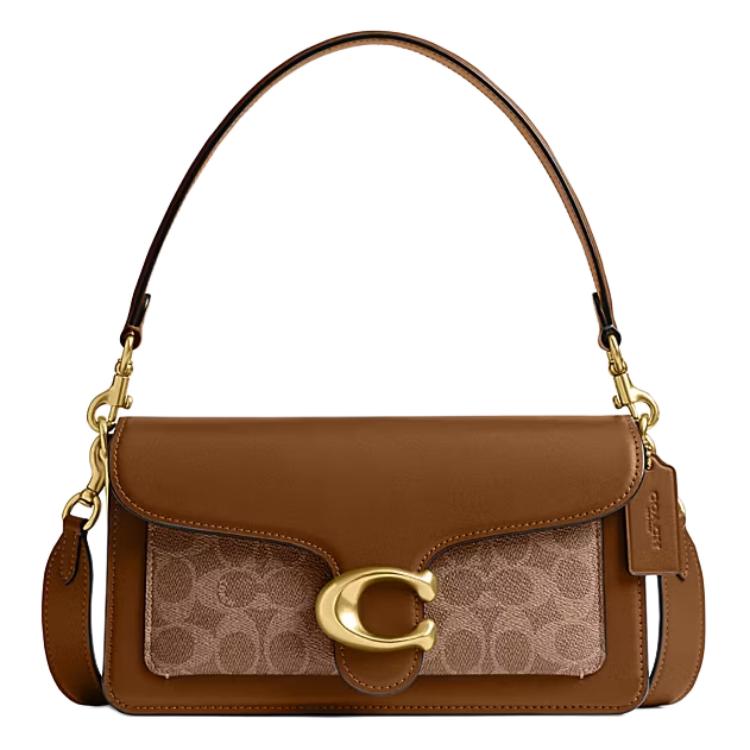

Сумка Coach Tabby 26 з фірмовою фурнітурою, магнітна застібка, шкіряна сумка-кросбоді для жінок, коричнево-жовта CI032-B4N4 Basic Set (Bag+Dust Bag)