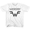T-shirt Blanc pour Jeune Weezer Weezer et Logo W