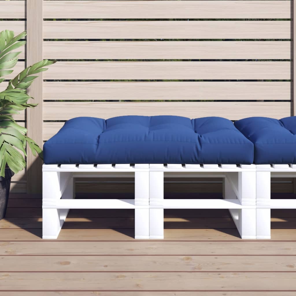 Pallet Cushion Royal Blue 120 X 80 X 12 Cm Fabric