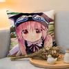 Kissenbezug Leinen Hautfreundlich Weich Dekorativer Bezug Für Sofa Heimdeko Kwaii Anime Niedlich SSchoolLives Kissenbezug
