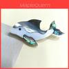 Handcrafted Shell Dolphin Brooch Pin With Embedding Technique For Animal Jewelry Enthusiasts
