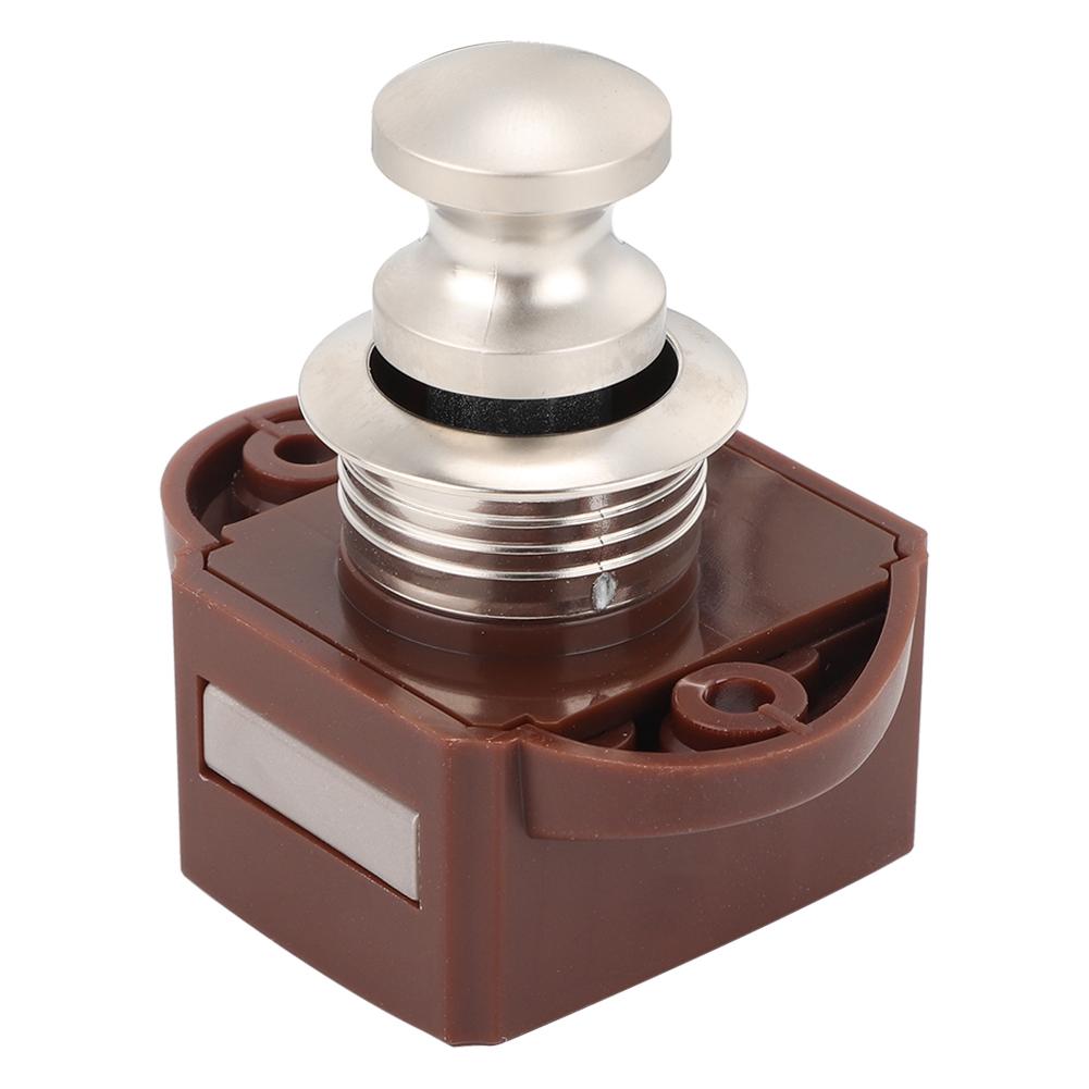 Aluminum Alloy Keyless Push Button Catch Lock For Boat RV Drawer Cabinet Door Latch Knob