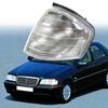 Coque de Feu d'Angle de Rétroviseur de Voiture Ampoules LED Clignotantes Ambre/Transparent Gauche/Droite 2028261143 Pour Mercedes Benz Classe C W202 1994-2000
