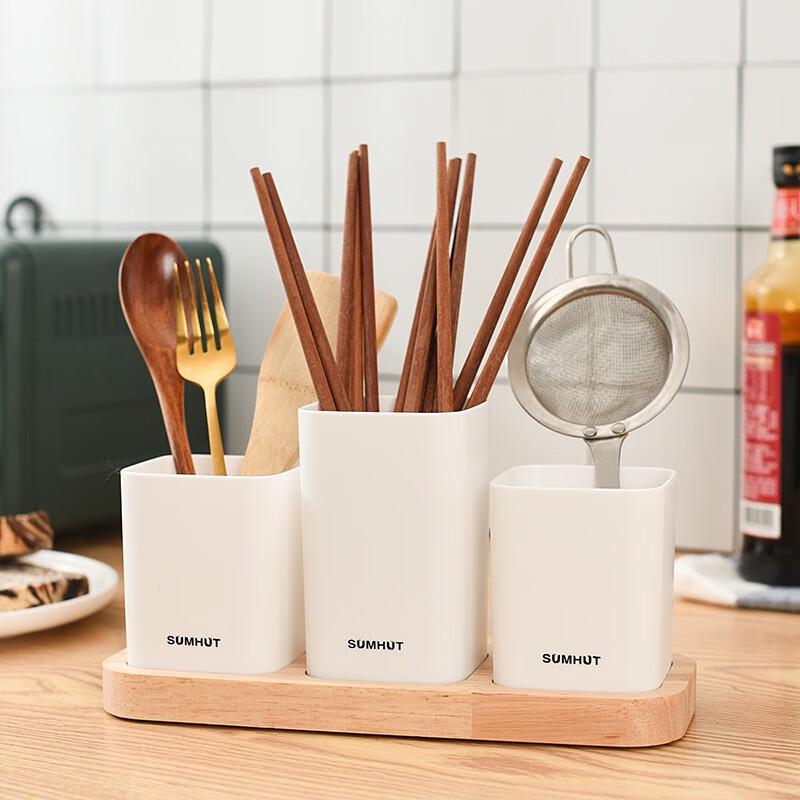 Japanese Style Draining Chopstick Holder - 2-Pack