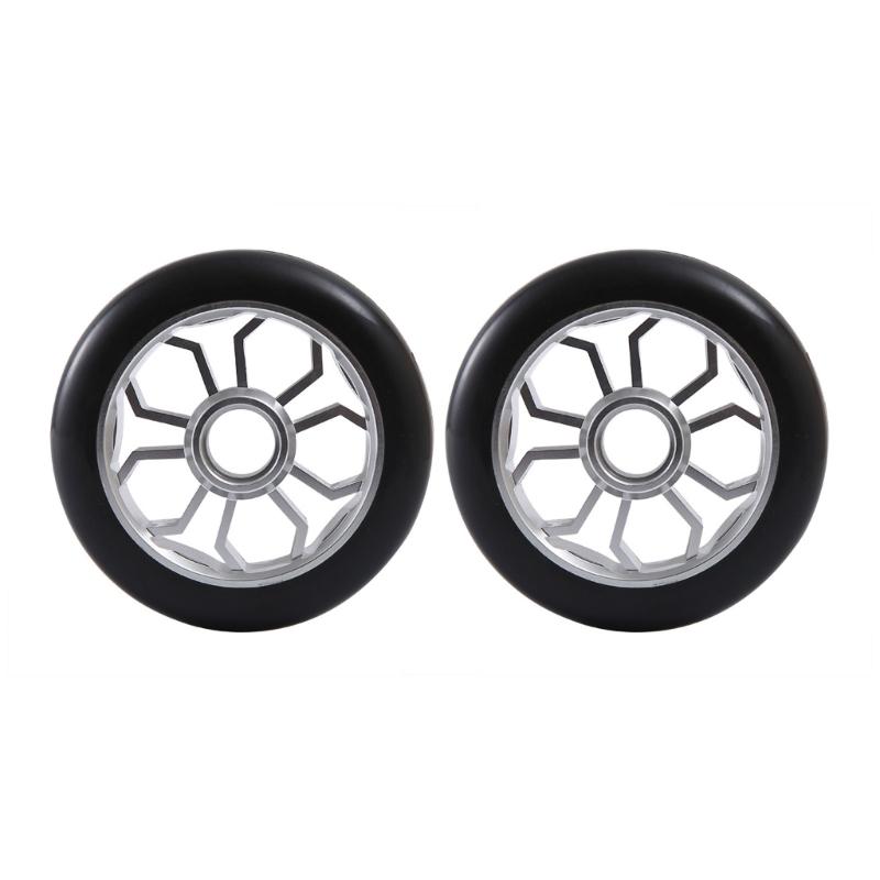 

2lots Scooters Replacement Wheel with Bearings Aluminum Alloys Scooters Wheel for Aggressive Trick Cycling 1