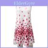 Elegant Women Summer Vintage Beach Sleeveless 3d Floral Print Boho Tank Dress
