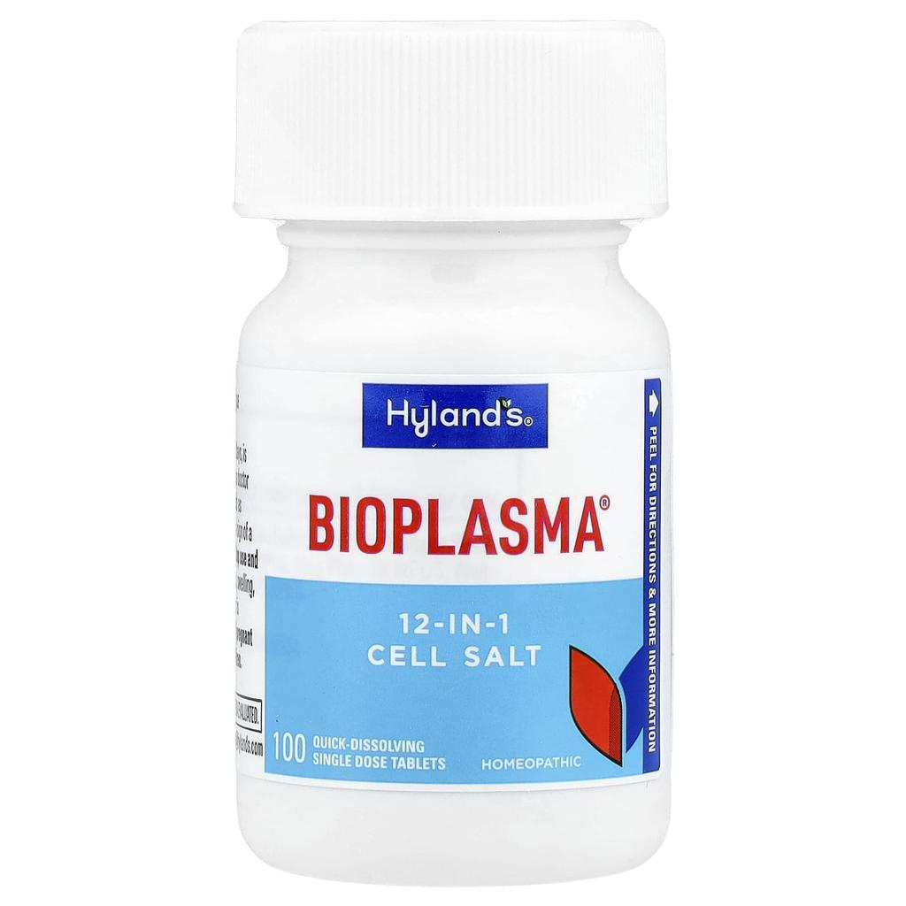 Hyland's Naturals Bioplasma®, 12-In-1 Cell Salt, Fast Dissolve Single Tablets, 100 Tablets