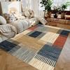 Retro Bohe Area Rugs for Bedroom Living Room Decor Color Block Splicing Pattern Carpet Vintage Persian Style Popular Floor Mat