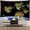 Island In the Stars Tapestry Wall Hanging Bohemian Aesthetics Nature Landscape Art Home Dorm Living Room Decor