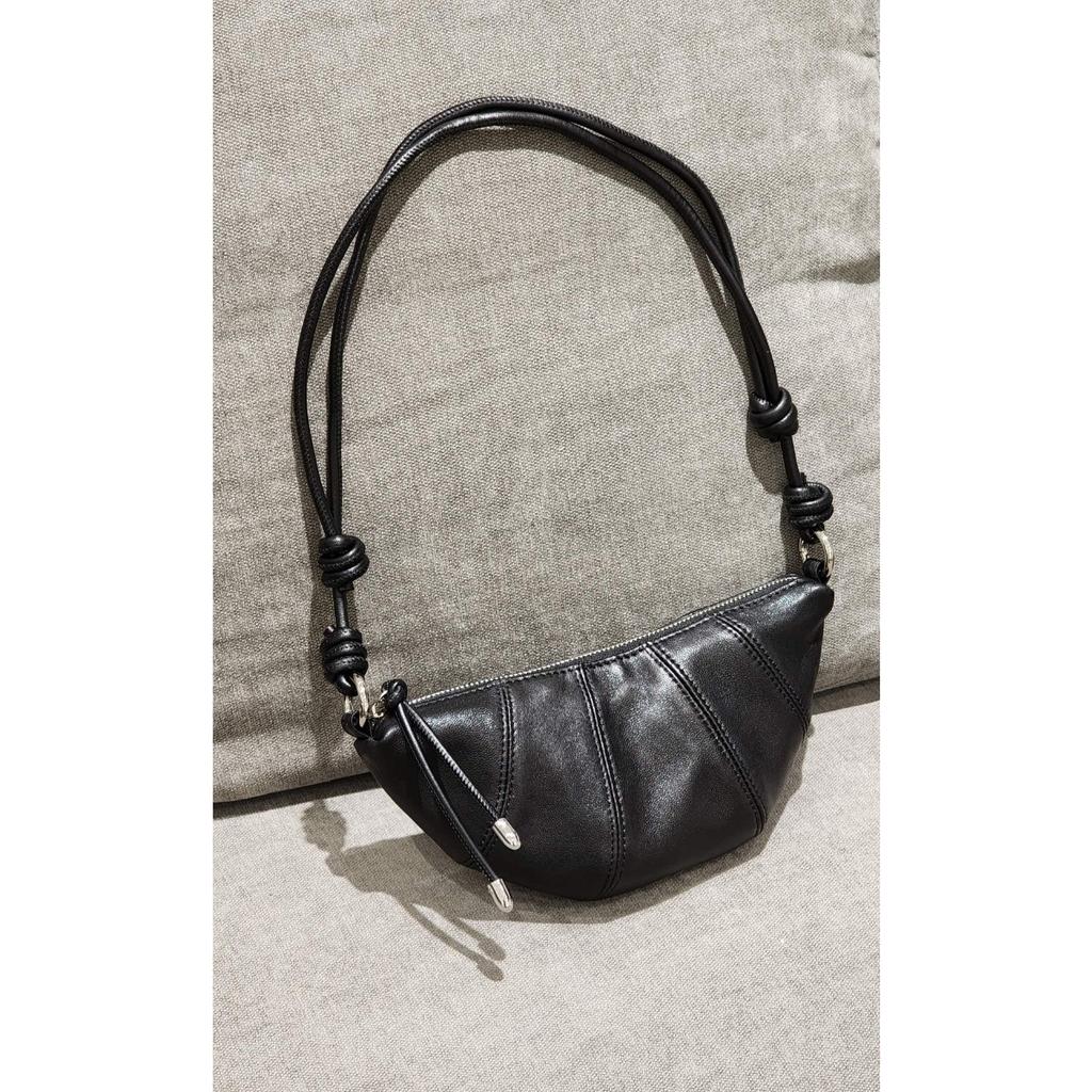 Sheepskin horn croissant bag dumpling bag 2025 new niche design change bag single shoulder messenger bag women's wholesale