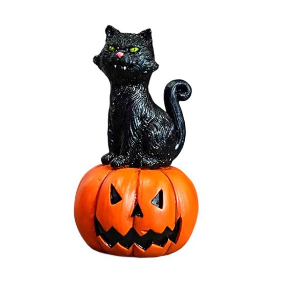 

Halloween Resin Ornament Creepy Haunted House Tomb Tree Demon Root H