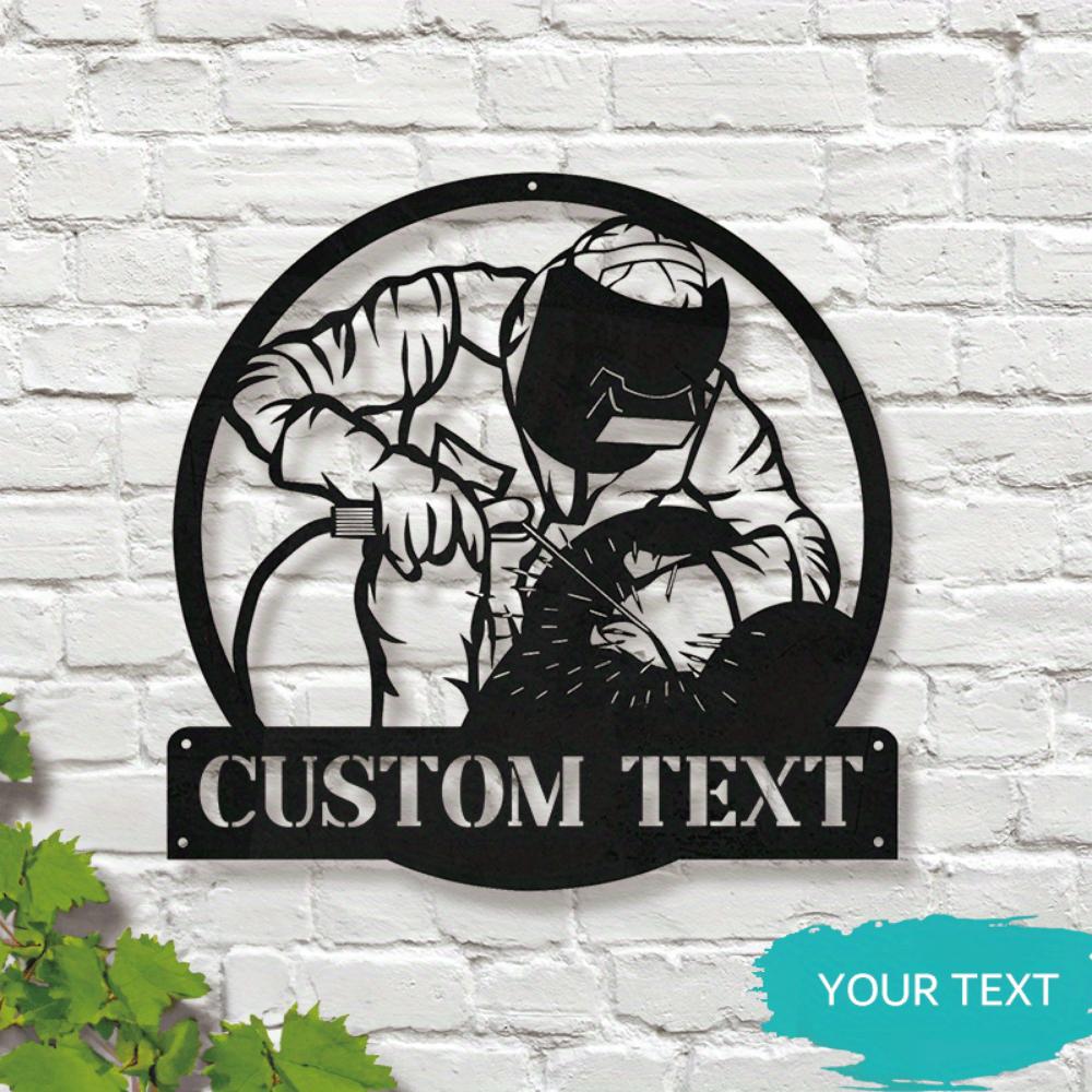 Exclusive Custom Welder Metal Sign Garage Workshop Wall Decor Heavy Duty