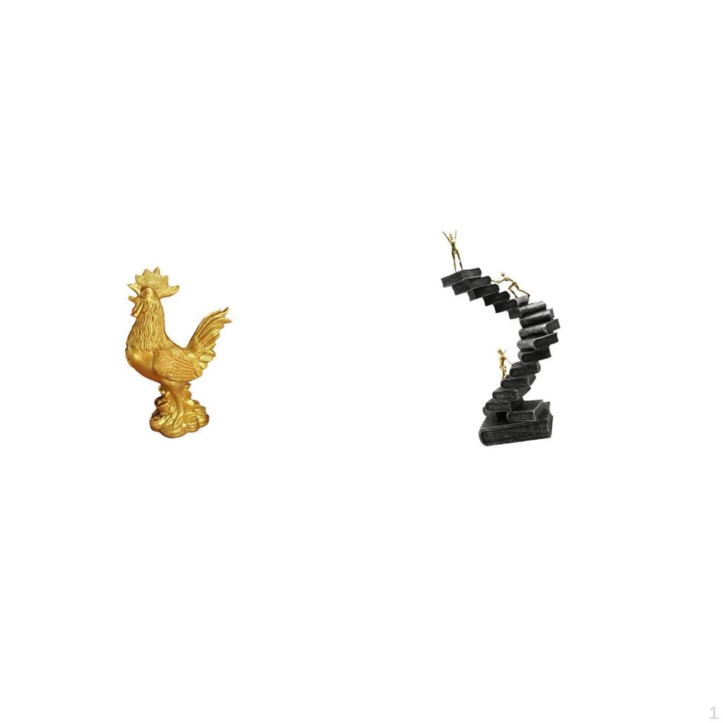 Feng Shui Sculpture Resin Abstract Figure Handicraft for Housewarming Birthday Anniversaries