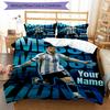Messi Legend Custom Name Text Print 1Pc Bedding Set Duvet Cover With Two Pillowcases Soft Bed Linen For Household Bedroom