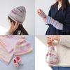 5 balls of raw wool yarn, Cashmere Baby Print, medium weight, 40g (116m), 50% acrylic, 50% nylon, microfiber, 103. Green