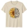 Raise Them Kind Sunflower Graphic T-Shirt Be Kind Slogan Tee Adult