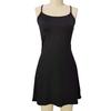 Women's Sleeveless Tennis Dress with Shorts And Pockets Spaghetti Strap Racerback Mini Dress Workout Athletic Dresses for Golf Running