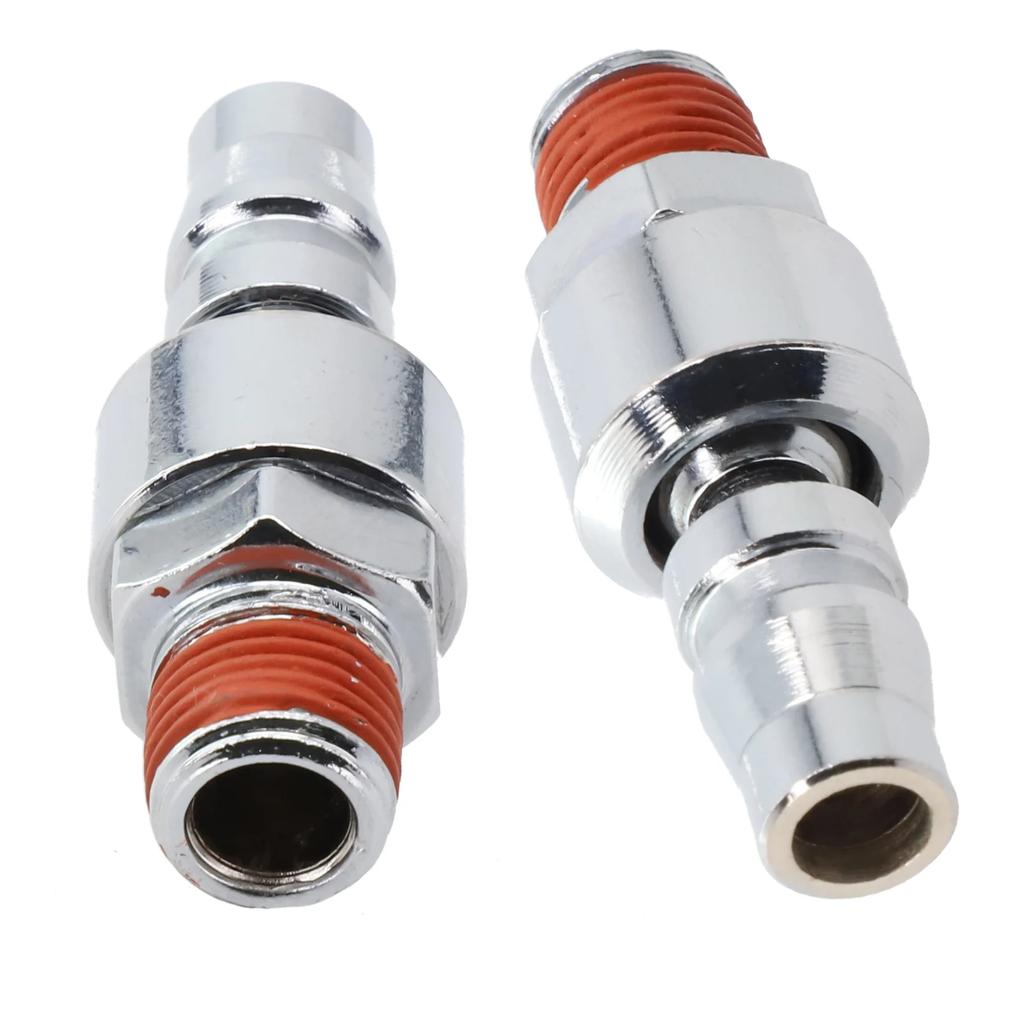 Used In Garage 1 4 Inch Air Connector Industrial Air Coupler Adapter Compressor Premium Zinc Plated Construction