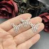 15pcs Flower Butterfly Connector Necklace Connectors Charms Pendant Designer Charms Fit Jewelry Making DIY Jewelry Findings