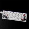 Professional PBT Keycaps MXes 60/68Keys Dyes Sublimated Plums Flower Pattern Ergonomic OEM Profile Computer Access