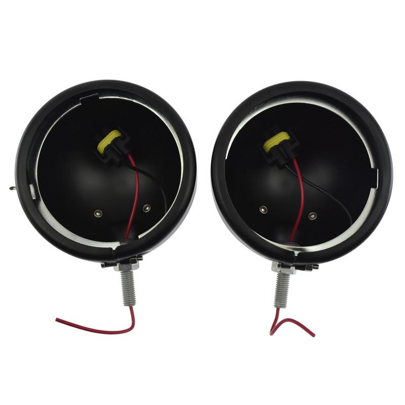 Motorcycle Turn Signal Bracket Auxiliary Lighting 4.5" Fog Light Holder Housing Outer Frame For Harley Touring FLH Electra Glide