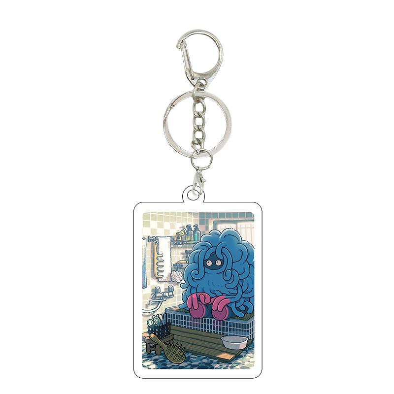Ptcg Pocket 5cm Anime Fashion Squirtle Bulbasaur Psyduck Cartoon Diy Acrylic Action Keychain Backpack Pendant Accessories Charm