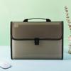 Dustproof Handheld File Bag 13 Pocket Expanding Document Organiser Test Paper Storage Bag  Business