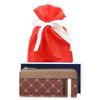 And Chouette Round Zipper Monogram Line Long Wallet for Cute and Gift Wrapping Samantha [ONLYOU] L-Shaped Women, Stylish, Available, (Wine Red)
