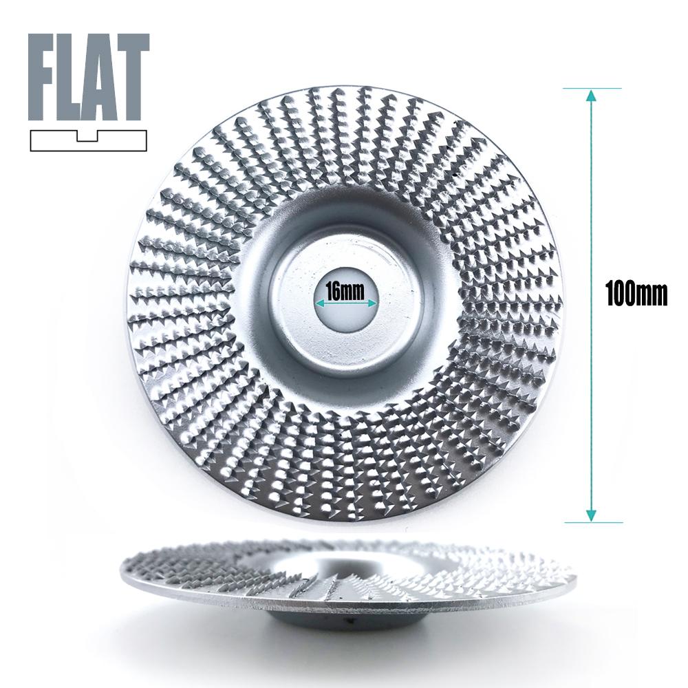 100mm Plane Bevel Angle Grinding Wheel 16/22mm Aperture Rotary Disc Sanding Woods Carving Tool Abrasive Disc for Angle Grinder