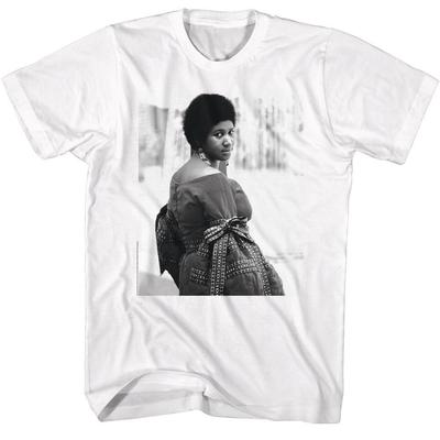 Aretha Franklin BW White T-Shirt Mens Womens Tees Top