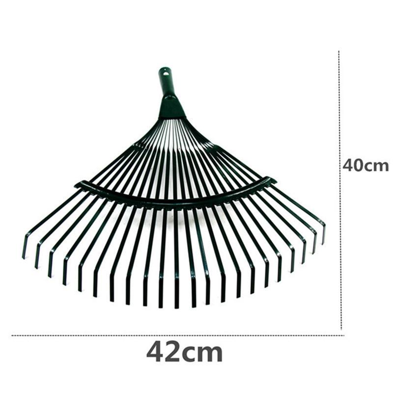 1 Pieza Rastrillo de Jardín Duradero de 22 Dientes para Jardineros Rastrillo para Cultivo de Césped Rastrillo para Hojas de Jardín Herramientas Confiables para Paisajistas