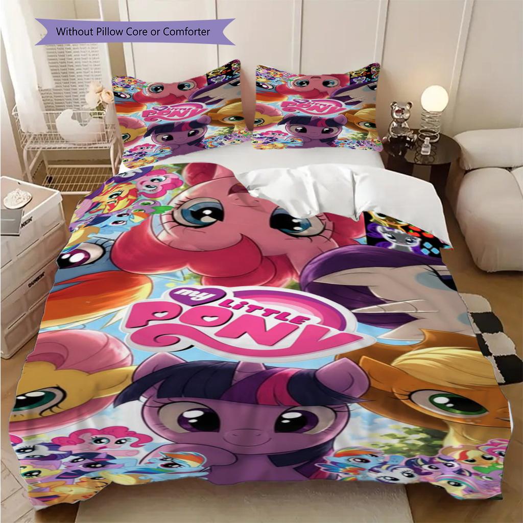 Rainbow Friends Magical Gathering Threepiece Set 1 Duvet Cover 2 Pillowcase Without Core Duvet Cover And Pillowcase Soft And Comfortable
