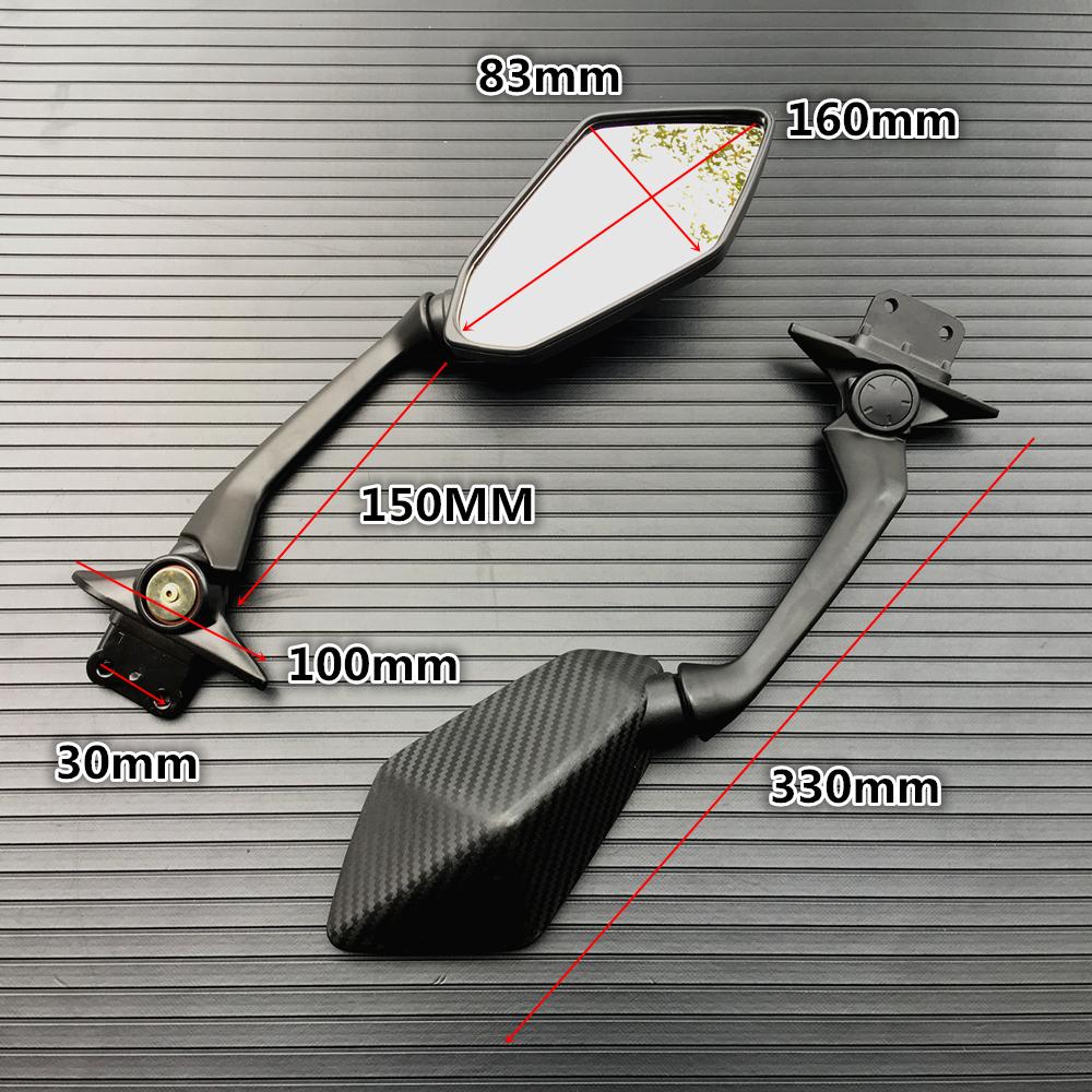 Carbon Fiber Rearview Mirrors Side For Yamaha TMAX 530 Rear view mirror View Side Mirror T-MAX 530 TMAX530 2012-2019