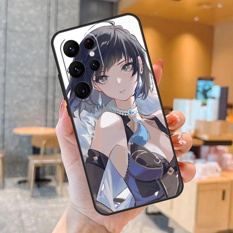 

Yelan Genshin Impact Phone Case For Samsung Galaxy S25 S23 S22 S21 S20 S24 Ultra S9 S10 Plus S25 FE Back Cover Galaxy S20 Plus