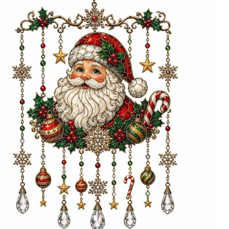3 Styles Holiday Wind Chime Acrylic Sun Catcher Christmas Halloween Valentines Day