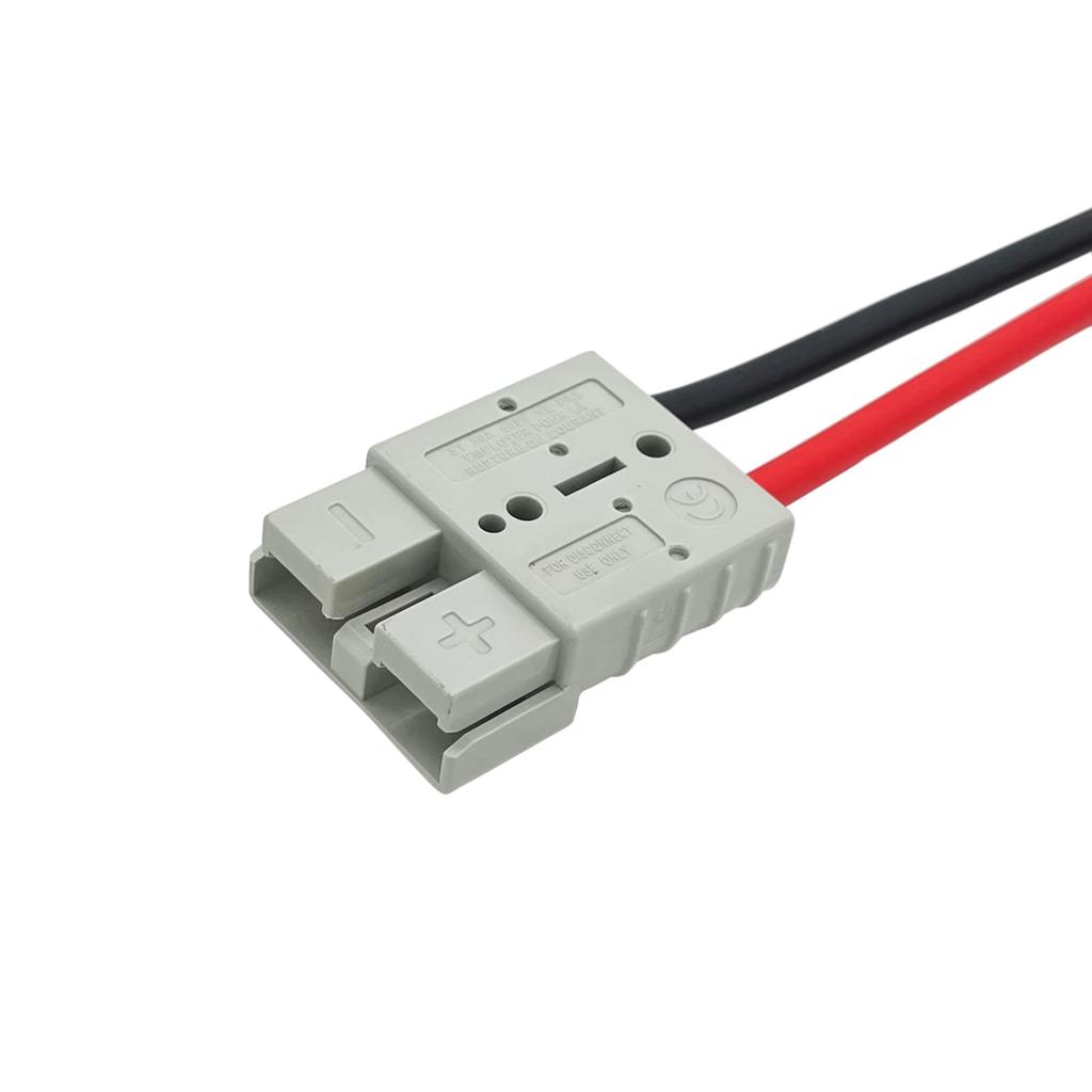 JooFn Electric Forklift Charging Plug 10AWG Connection Cable Quick Connector 50A 600V with