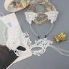 Halloween Masquerade Lace Eye Mask & Cat Ear Headband Set