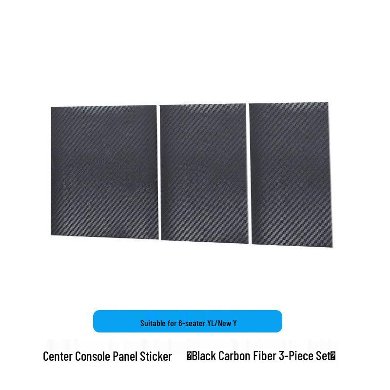 Model Y/3 Six-Seater Center Console Panel Sticker for Interior Modification