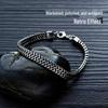 Men's Retro Dragon Bone Titanium Steel Bracelet - European & American Style, Versatile Trendy Student Accessory