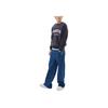 MLB New York Yankees Soft Simple Comfortable Loose Wide Leg Slimming Jeans Men jeans Indigo 3LDPB0134-50INS