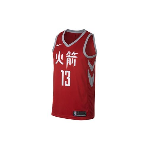 Nike NBA Houston Rockets James Harden City Edition Swingman Jersey 13 Red Men s 912104-657 M
