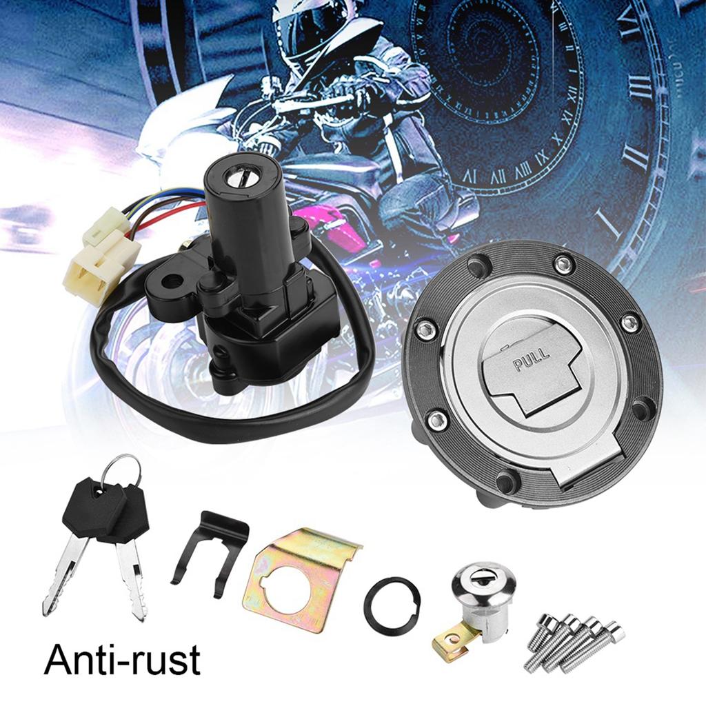 Motorcycle Ignition Switch Fuel Gas Cap Seat Lock Keys for Yamaha YZF R1 R6 R6S FZ6 FJR1300